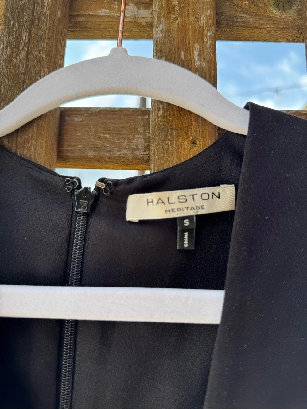 Halston Heritage Black Asymmetrical Midi Dress - Picture 3 of 7